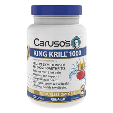 Carusos King Krill 1000Mg 120 Capsules