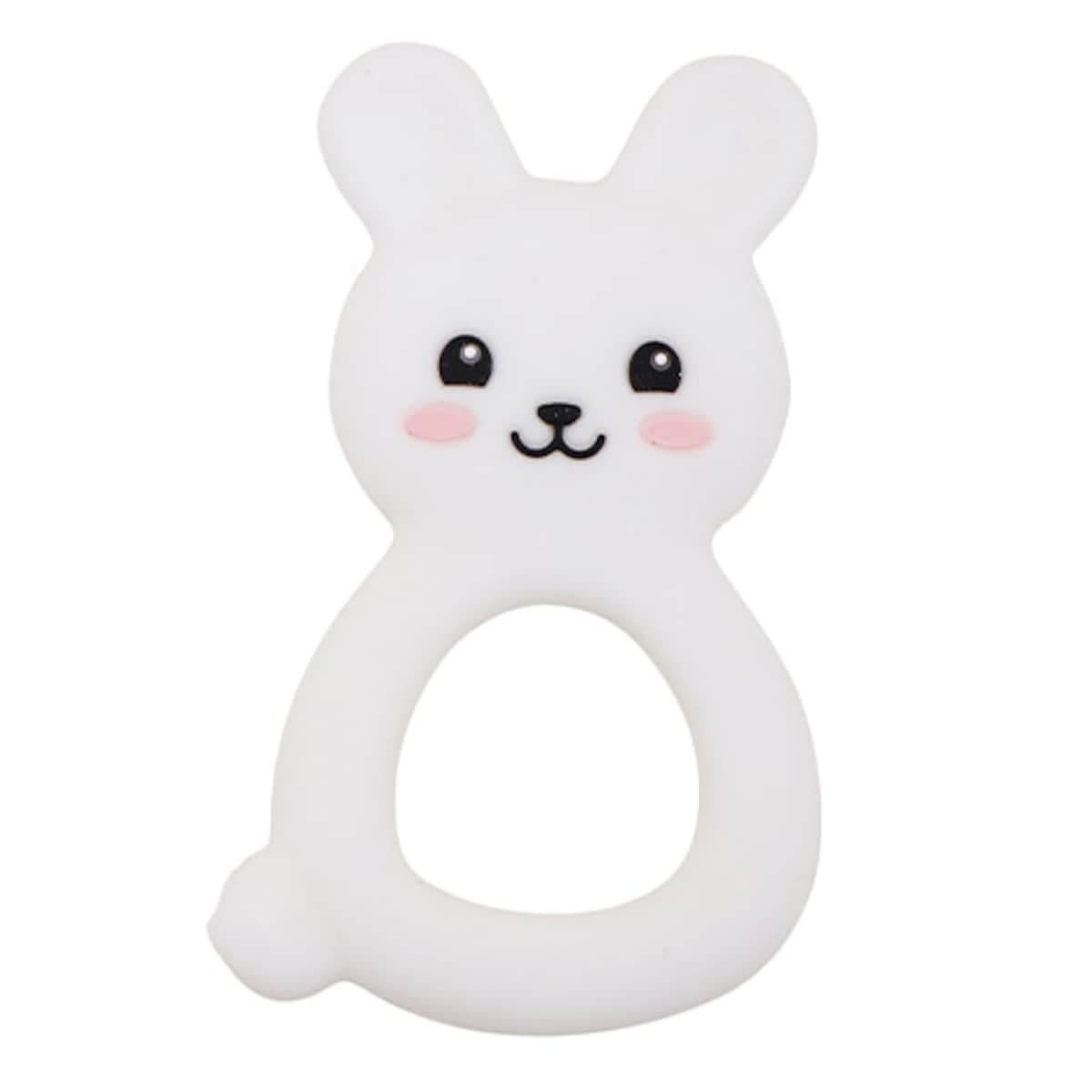 Jellystone Designs Jellies Bunny Baby Teether White