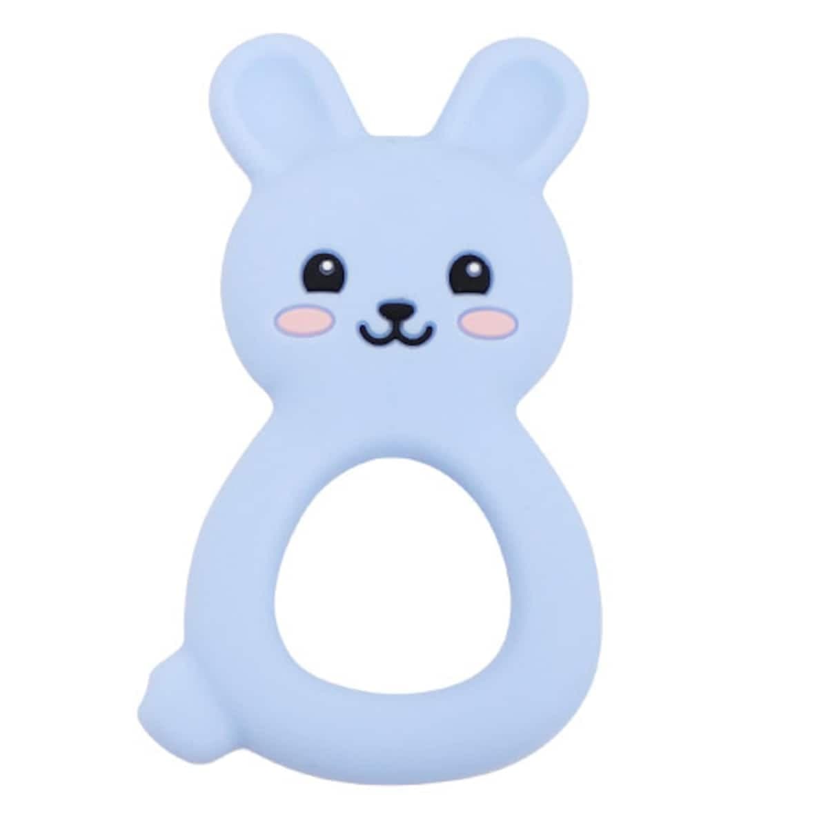 Jellystone Designs Jellies Bunny Baby Teether Soft Blue