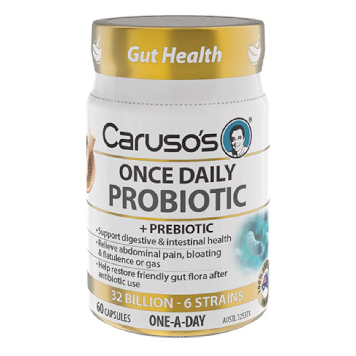 Carusos Once Daily Probiotic 60 Capsules