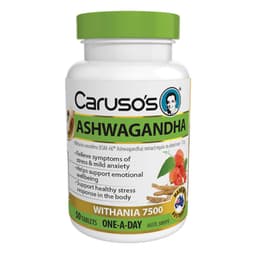 Carusos Ashwagandha Withania 7500 50 Tablets