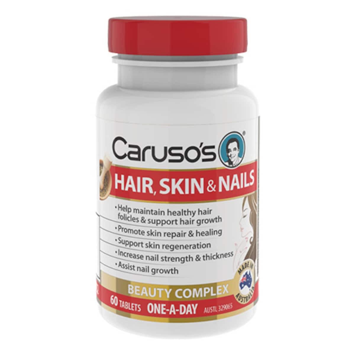 Thumbnail Carusos Hair Skin & Nails 60 Tablets