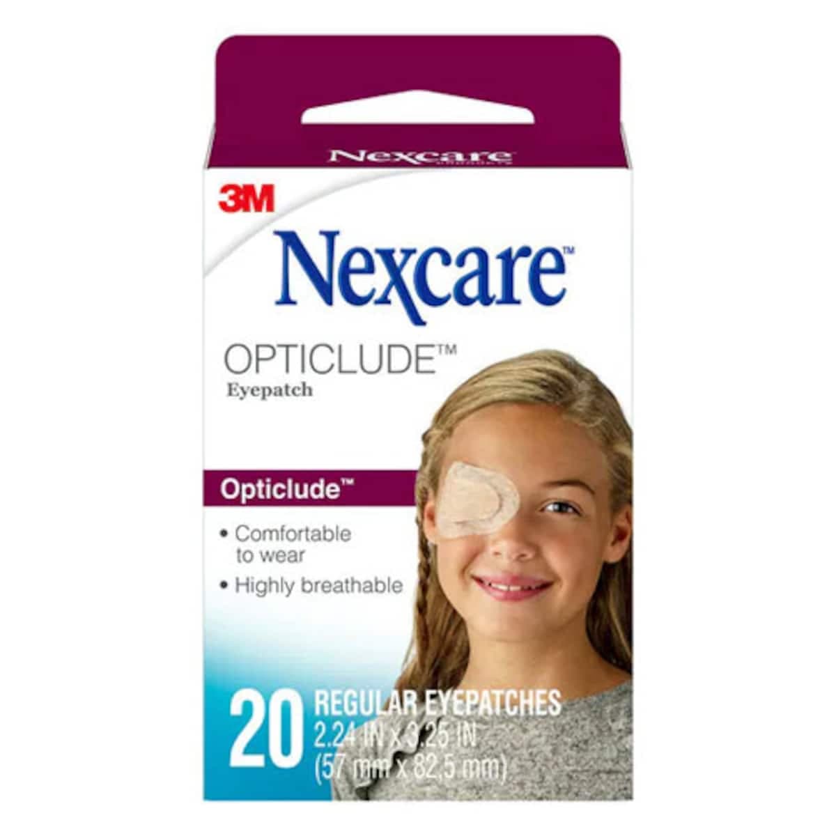 Nexcare Opticlude Orthoptic Eye Patch Regular 20 Pack