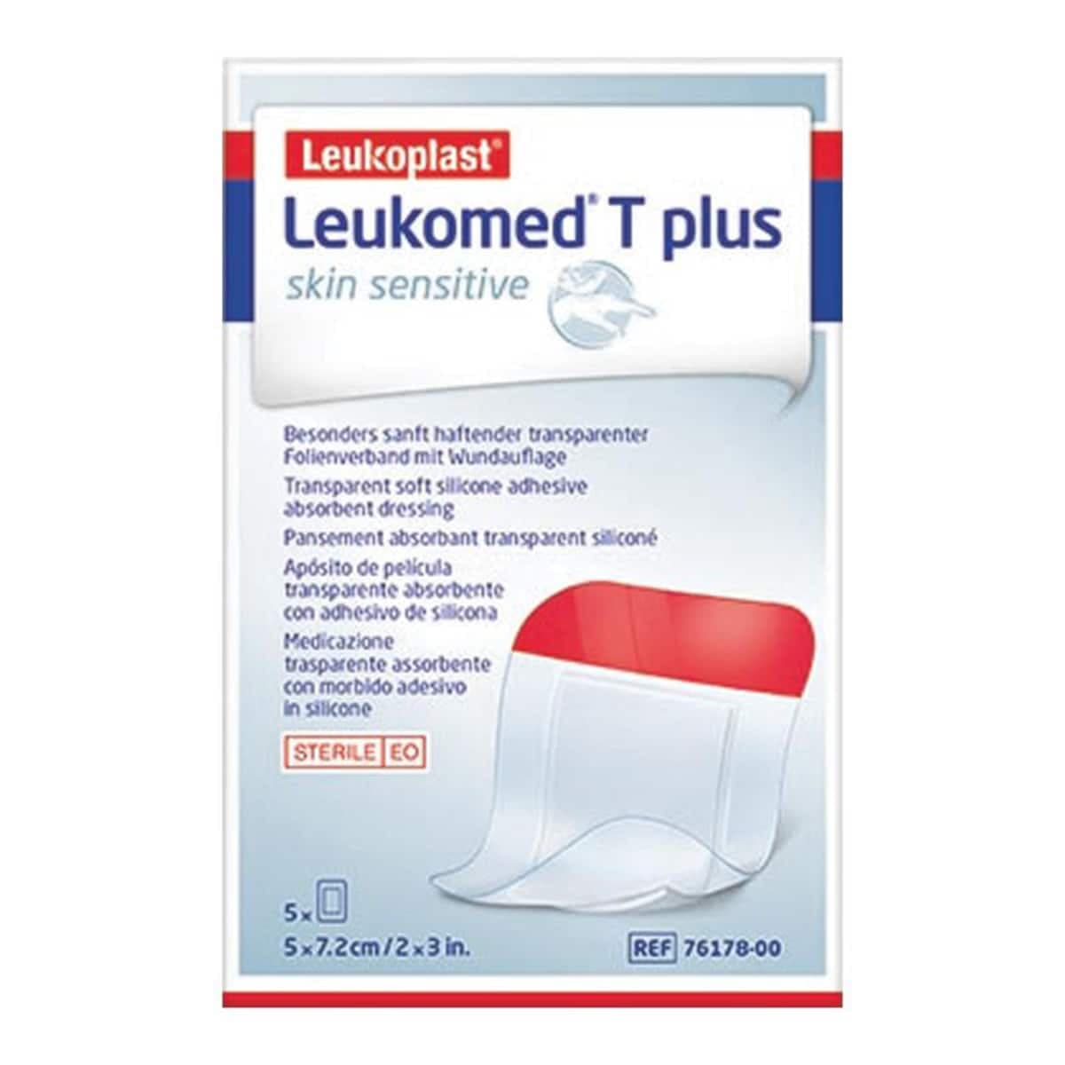 Thumbnail Leukoplast Leukomed T Plus Skin Sensitive Dressing 5Cm X 7.2Cm 5 Pack