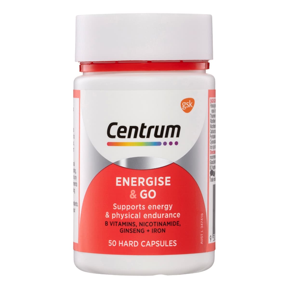 Centrum Energise & Go 50 Capsules