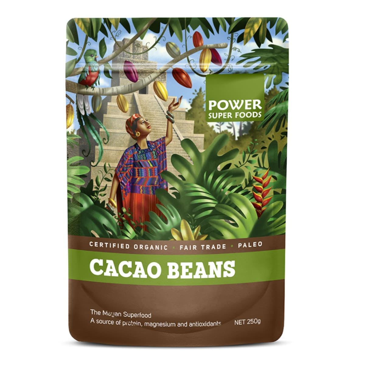 Thumbnail Power Super Foods Certified Organic Cacao Beans 500G