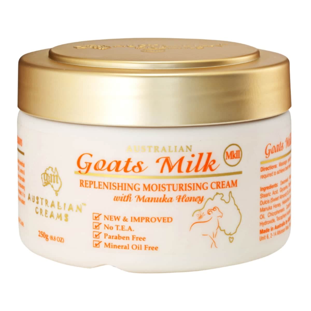 Thumbnail Australian Creams Goats Milk Moisturising Cream With Manuka Honey 250G