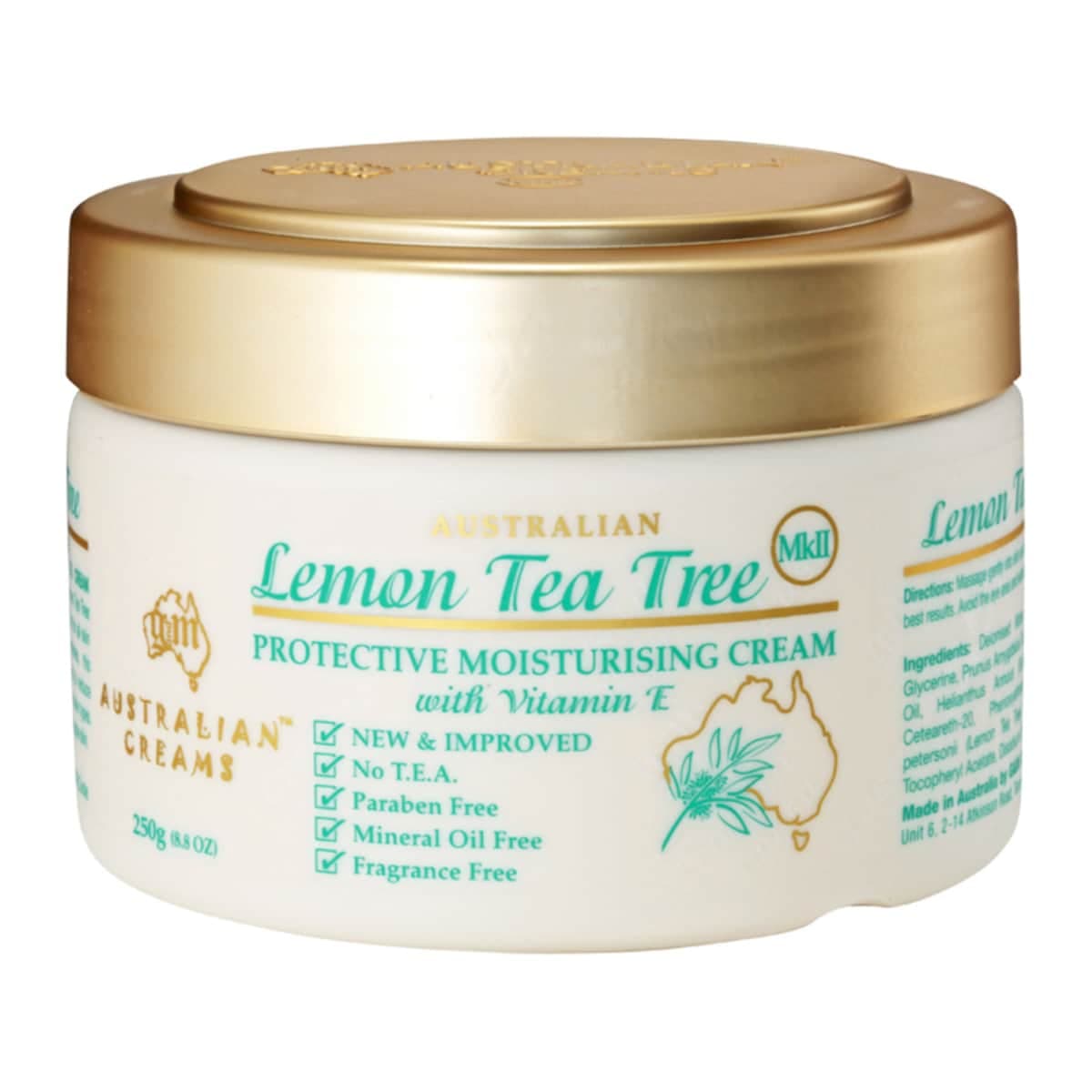 Thumbnail Australian Creams Lemon Tea Tree Moisturising Cream With Vitamin E 250G