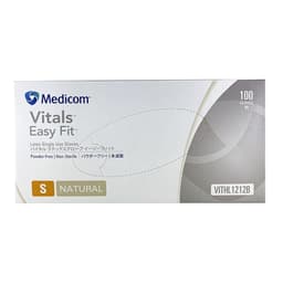 Medicom Latex Gloves Powder Free Small 100 Pack (Branding May Differ Depending On Availability)