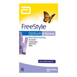 Abbott Freestyle Optium Blood B-Ketone Test Strip 10 Strips