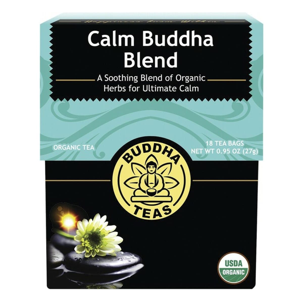 Thumbnail Buddha Teas Organic Herbal Calm Buddha Blend Tea 18 Pack