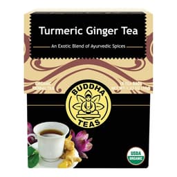 Buddha Teas Organic Herbal Turmeric Ginger Tea 18 Pack