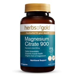 Herbs Of Gold Magnesium Citrate 900 60 Capsules