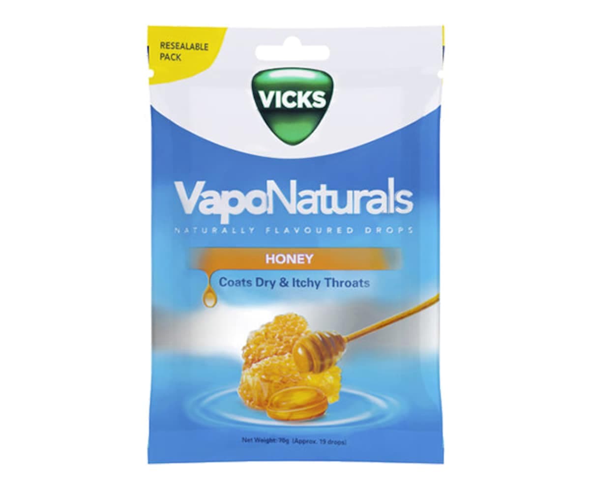 Vicks Vaponaturals Honey Flavoured Lozenges 19 Pack