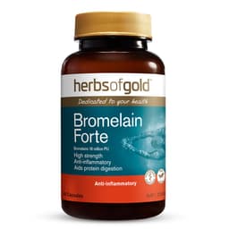 Herbs Of Gold Bromelain Forte 60 Capsules