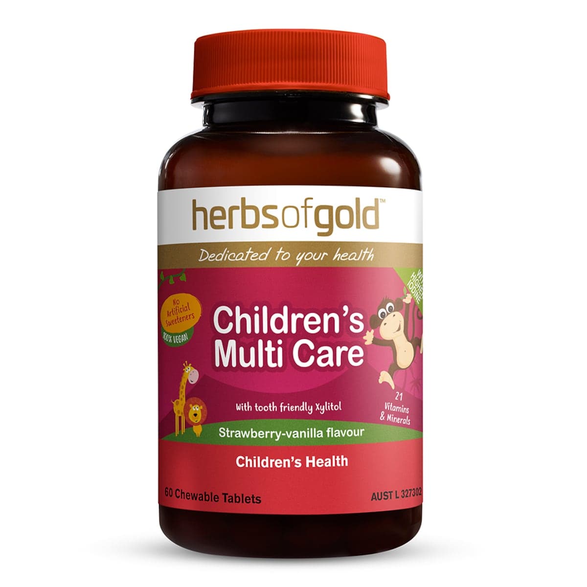 Thumbnail Herbs Of Gold Childrens Multi Care 60 Chewable Tablets