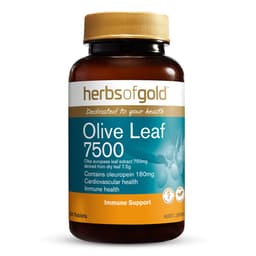 Herbs Of Gold Olive Leaf 7500 60 Tablets