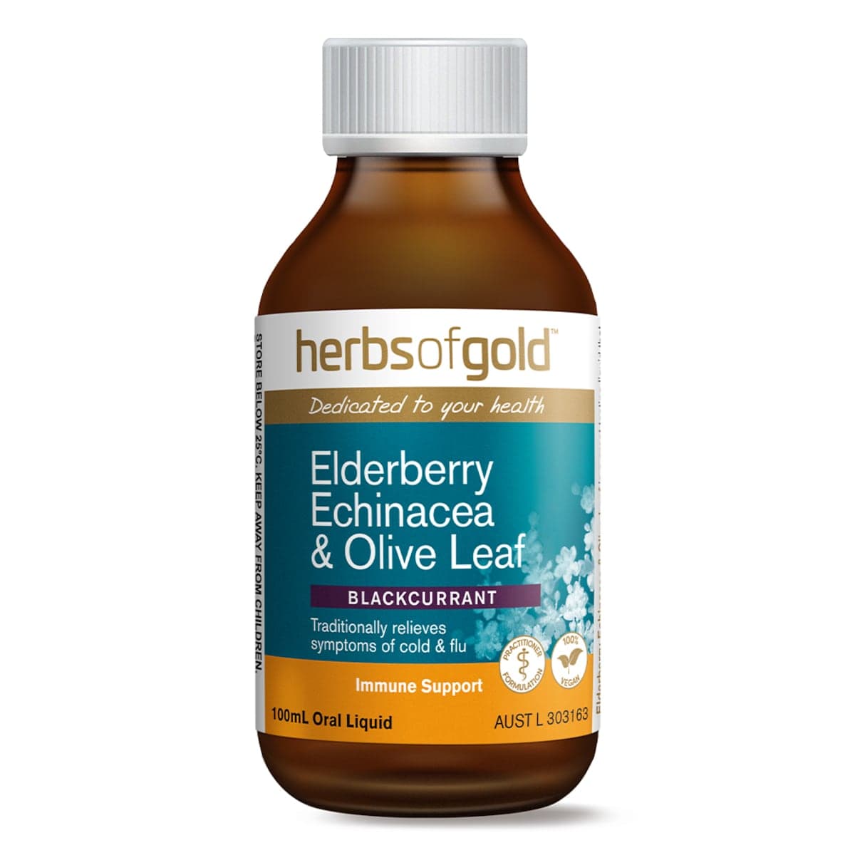 Thumbnail Herbs Of Gold Elderberry Echinacea & Olive Leaf 100Ml