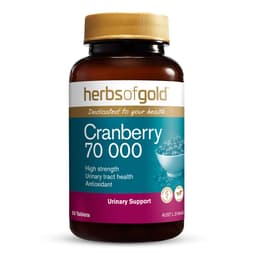 Herbs Of Gold Cranberry 70 000 50 Tablets