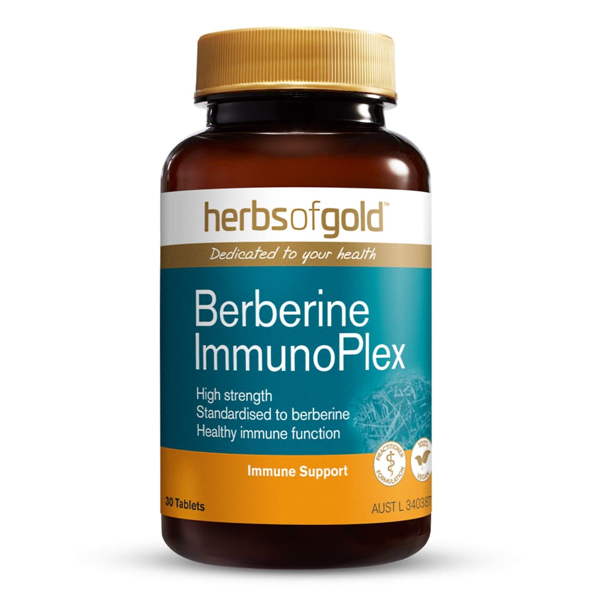 Herbs Of Gold Berberine Immunoplex 30 Tablets