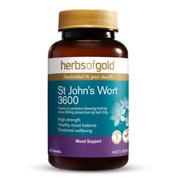 Herbs Of Gold Extra Strength St Johns Wort 3600 30 Tablets