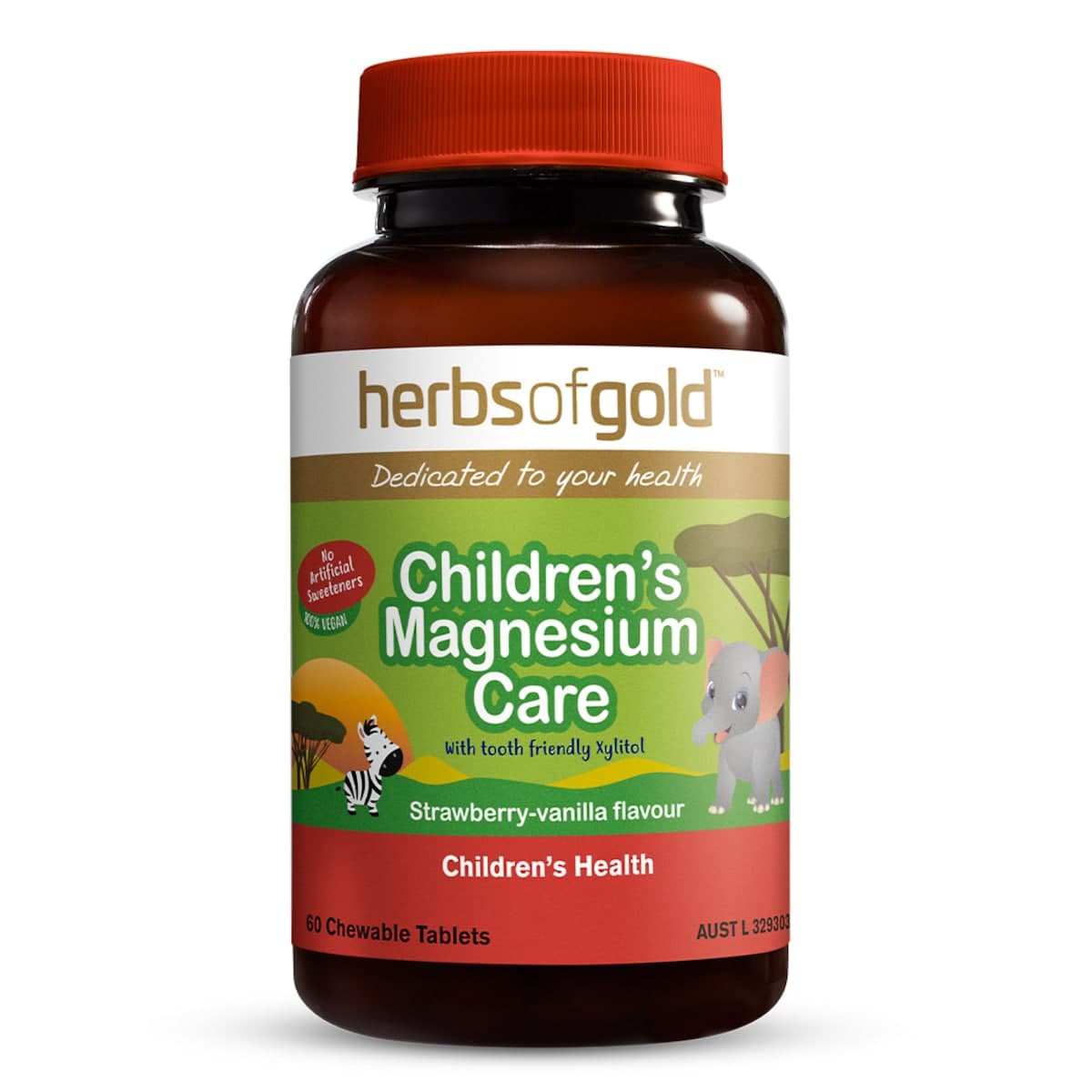 Herbs Of Gold Childrens Magnesium Care 60 Tablets