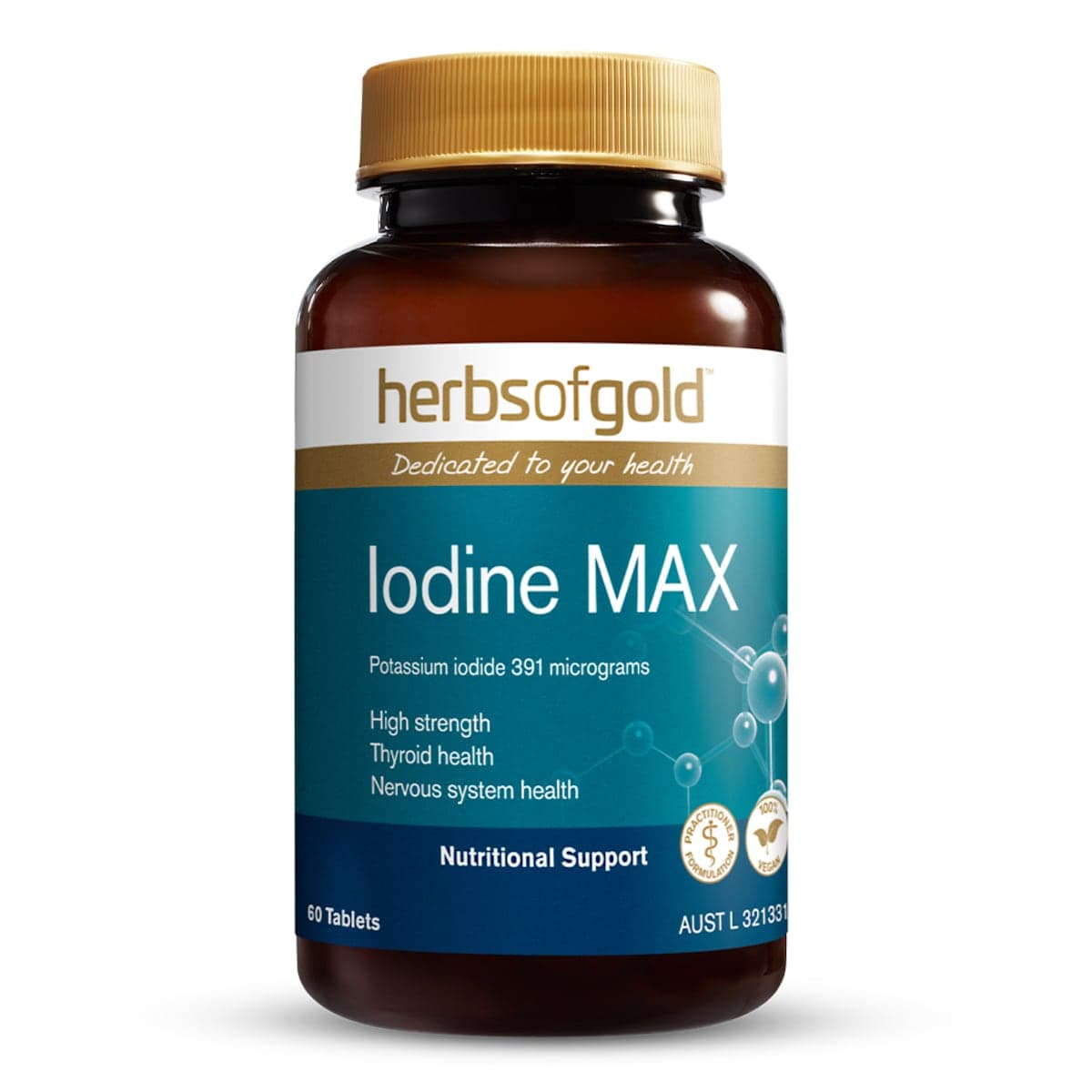 Herbs Of Gold Iodine Max 60 Tablets