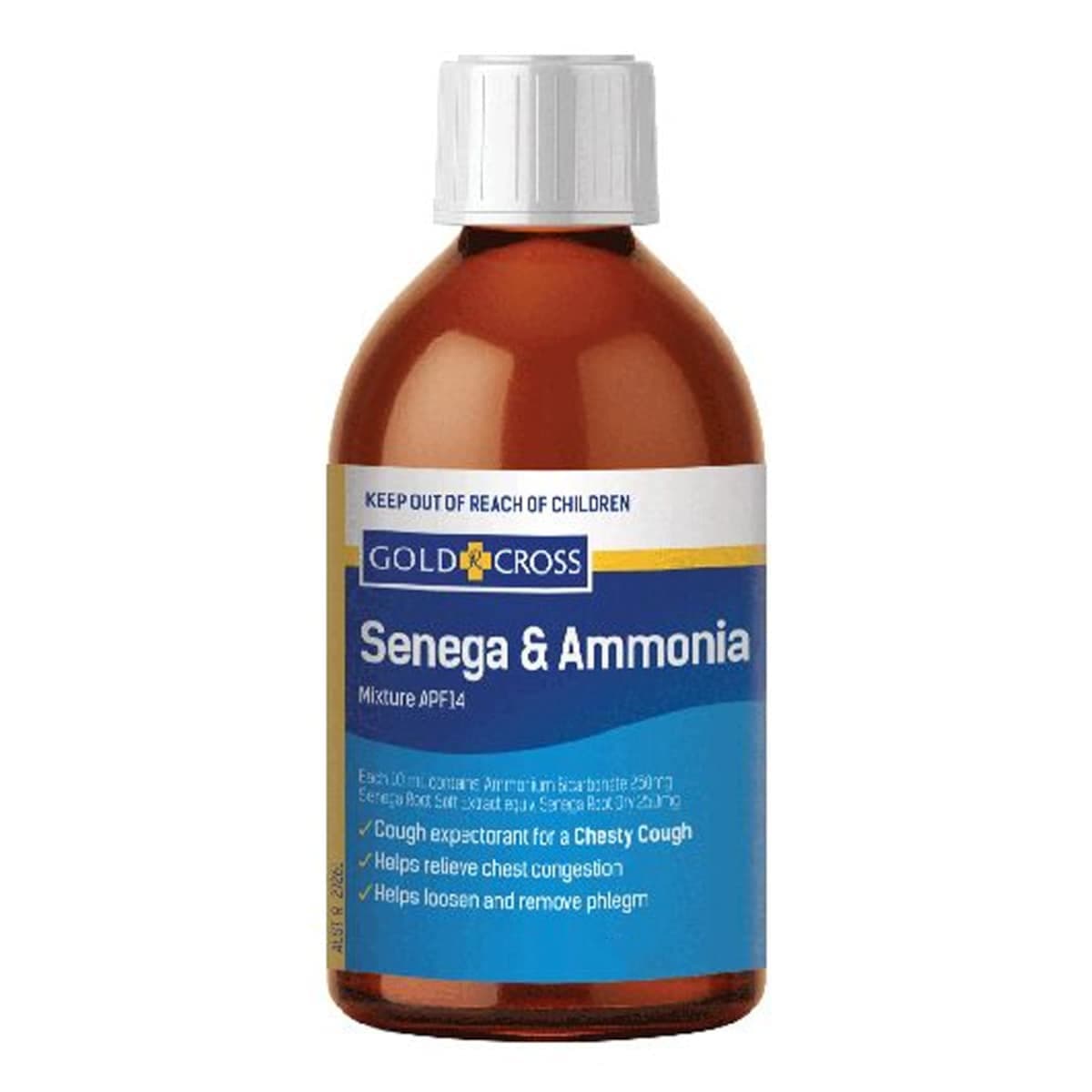 Gold Cross Chesty Cough Senega & Ammonia 200Ml