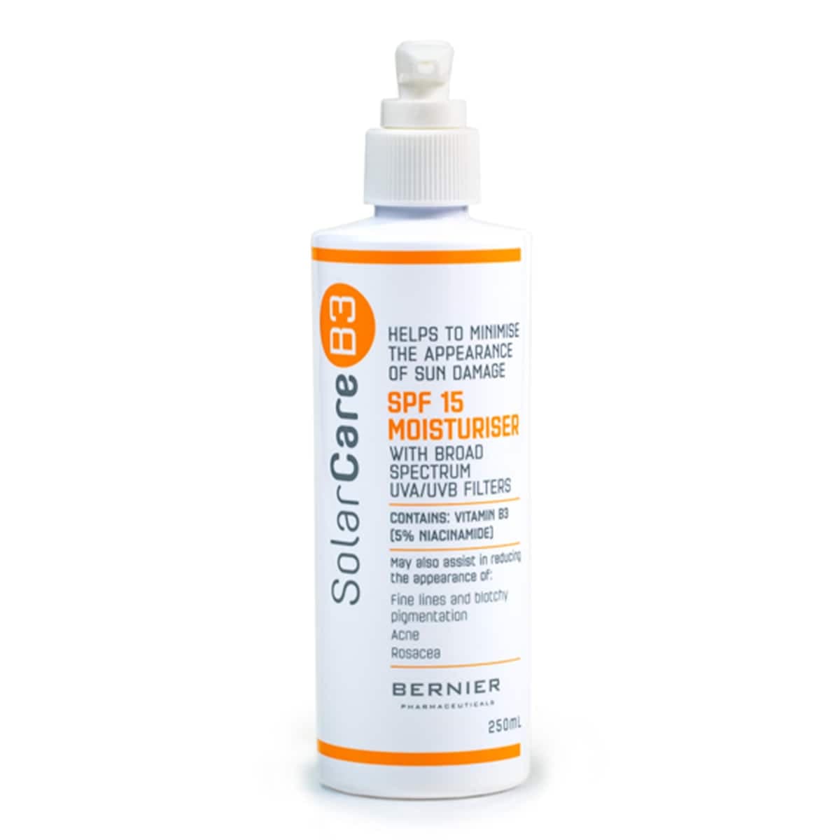 Solarcare B3 Spf15 Moisturiser 250Ml