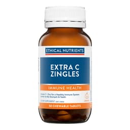 Ethical Nutrients Extra C Zingles Orange 50 Chewable Tablets