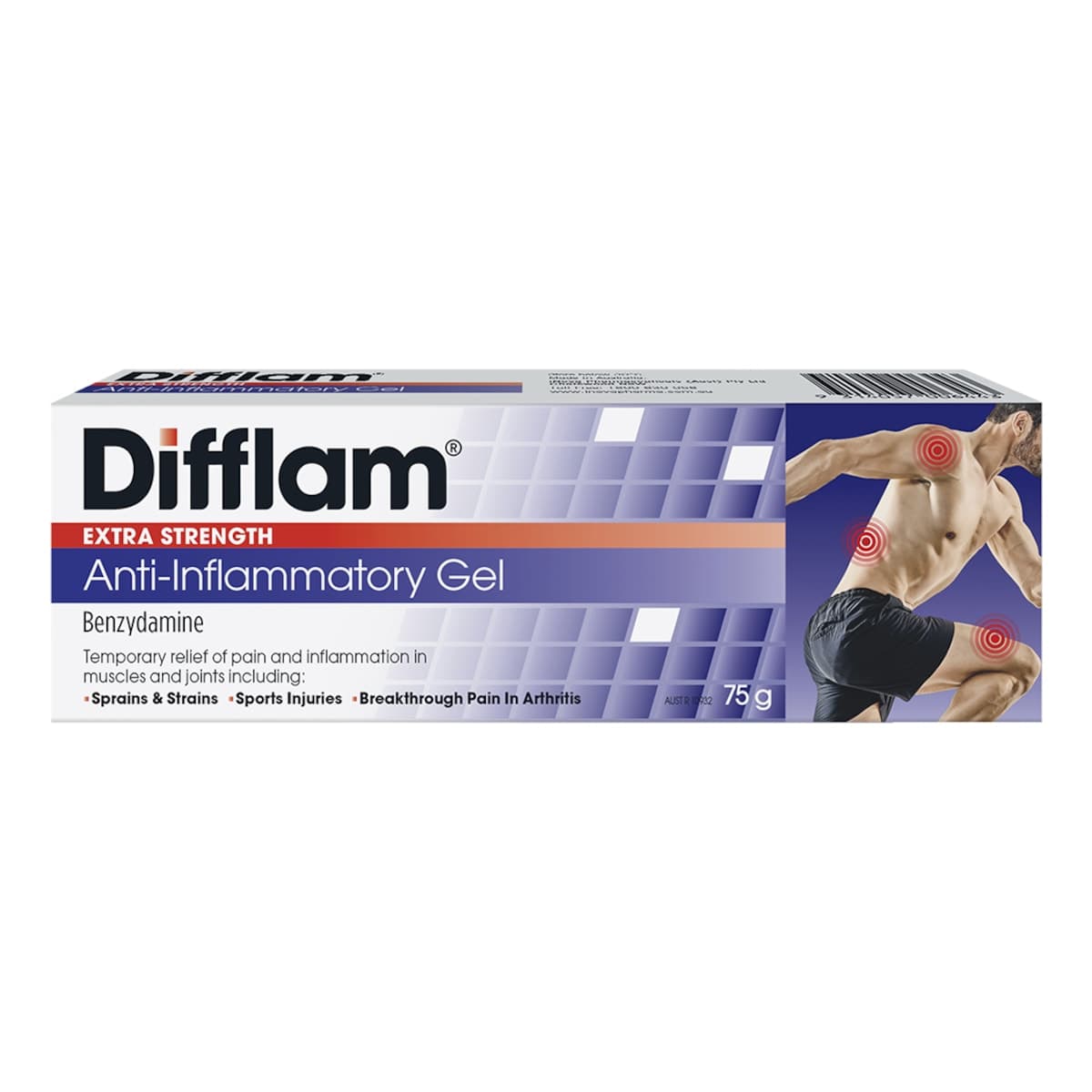 Difflam Extra Strength Anti-Inflammatory Gel 75G