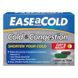 Ease A Cold Cold & Congestion Day & Night 30 Capsules