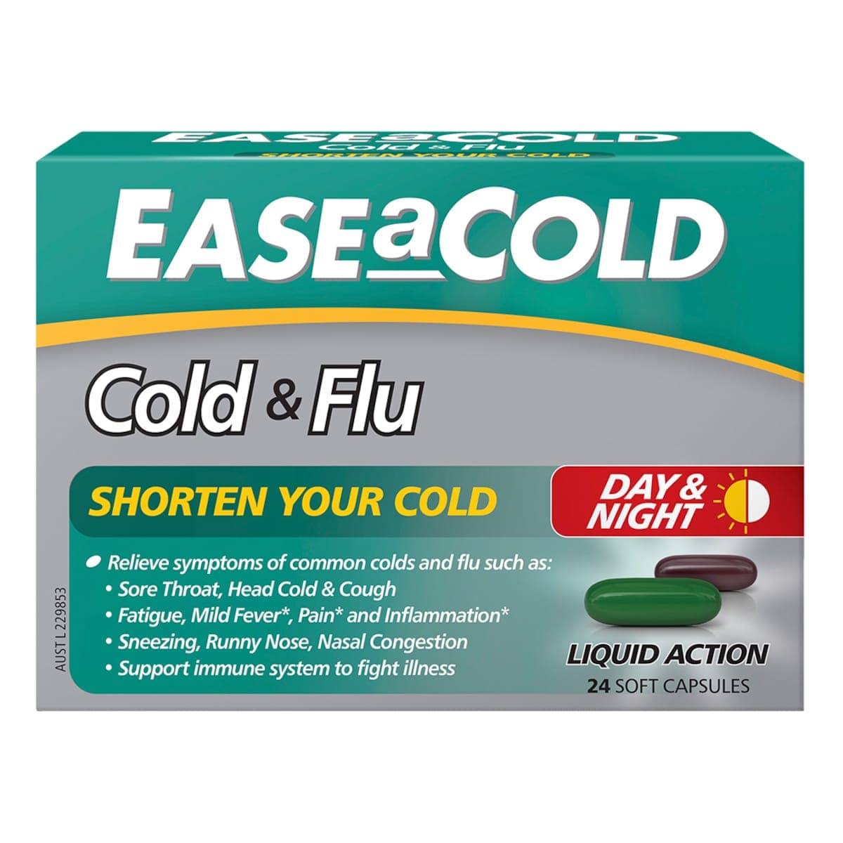 Ease A Cold Cold & Flu Day & Night 24 Capsules