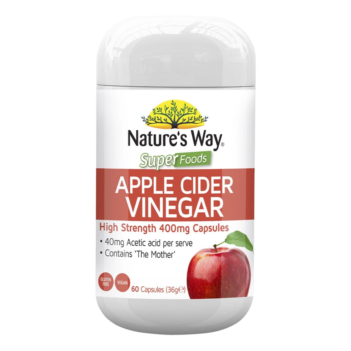 Thumbnail Natures Way Superfood Apple Cider Vinegar High Strength 60 Capsules