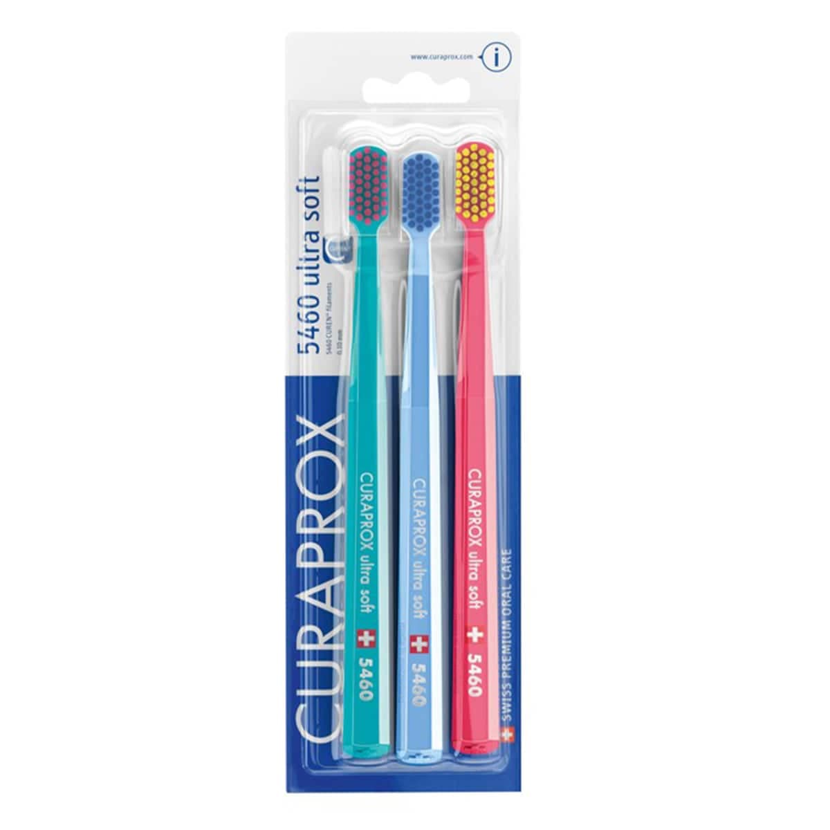 Thumbnail Curaprox Ultra Soft Toothbrush Cs 5460 3 Pack (Colours Selected At Random)