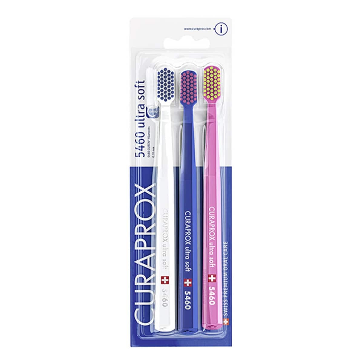 Thumbnail Curaprox Ultra Soft Toothbrush Cs 5460 3 Pack (Colours Selected At Random)