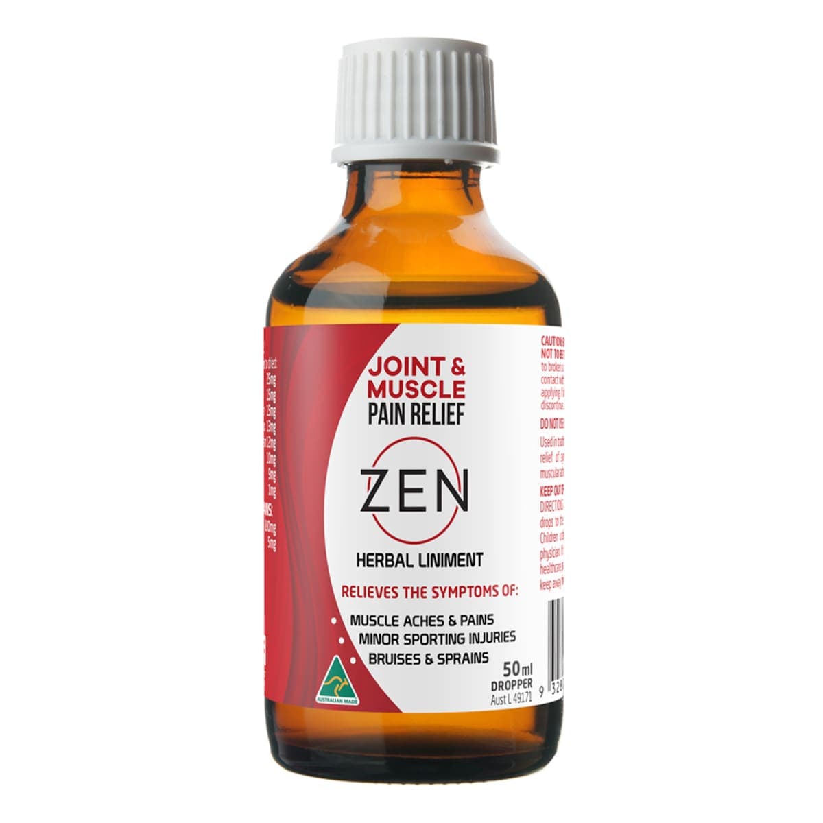 Zen Joint & Muscle Pain Relief Herbal Liniment Drops 50Ml