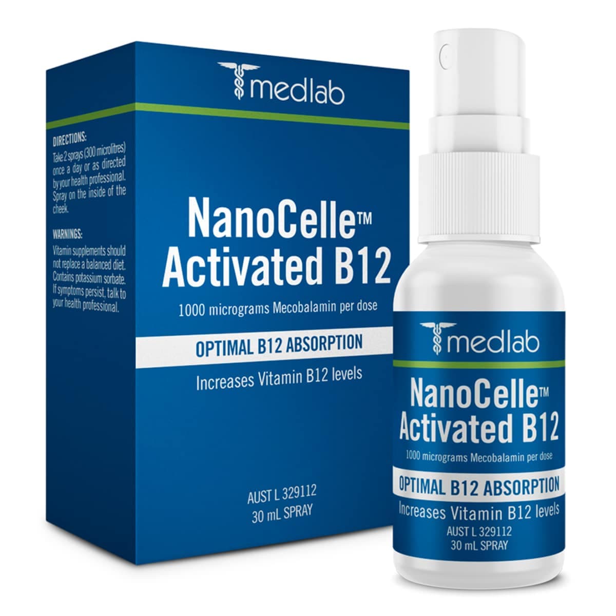 Medlab Nanocelle Activated B12 30Ml