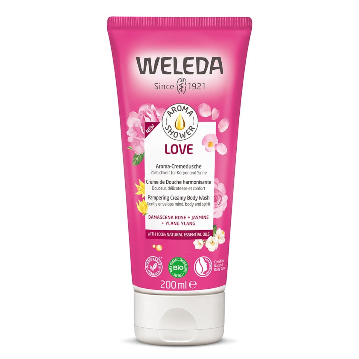 Weleda Aroma Shower Love With Rose Jasmine & Ylang Ylang 200Ml