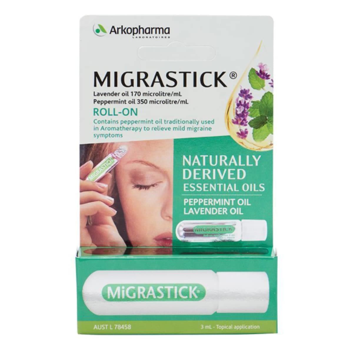 Migrastick Roll-On With Essential Oils 3Ml