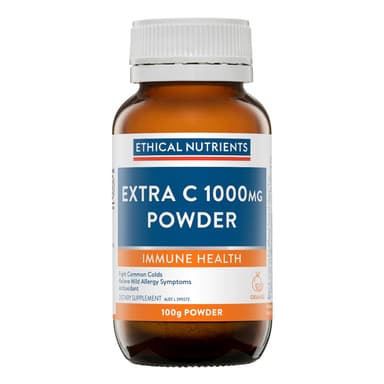 Ethical Nutrients Extra C 1000Mg Powder Orange 100G