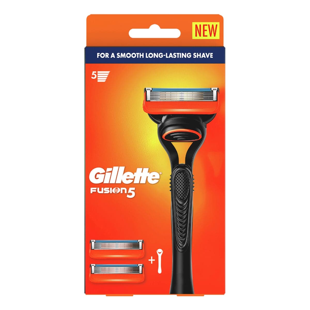 Gillette Fusion5 Manual Razor + 2 Replacement Cartridges