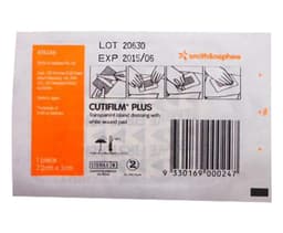 Cutifilm Plus Waterproof Dressing White 7.2Cm X 5Cm Single By Smith & Nephew