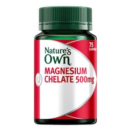 Natures Own Magnesium Chelate 500Mg 75 Capsules