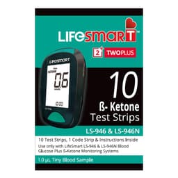 Lifesmart Twoplus Ketone Test Strips 10 Strips