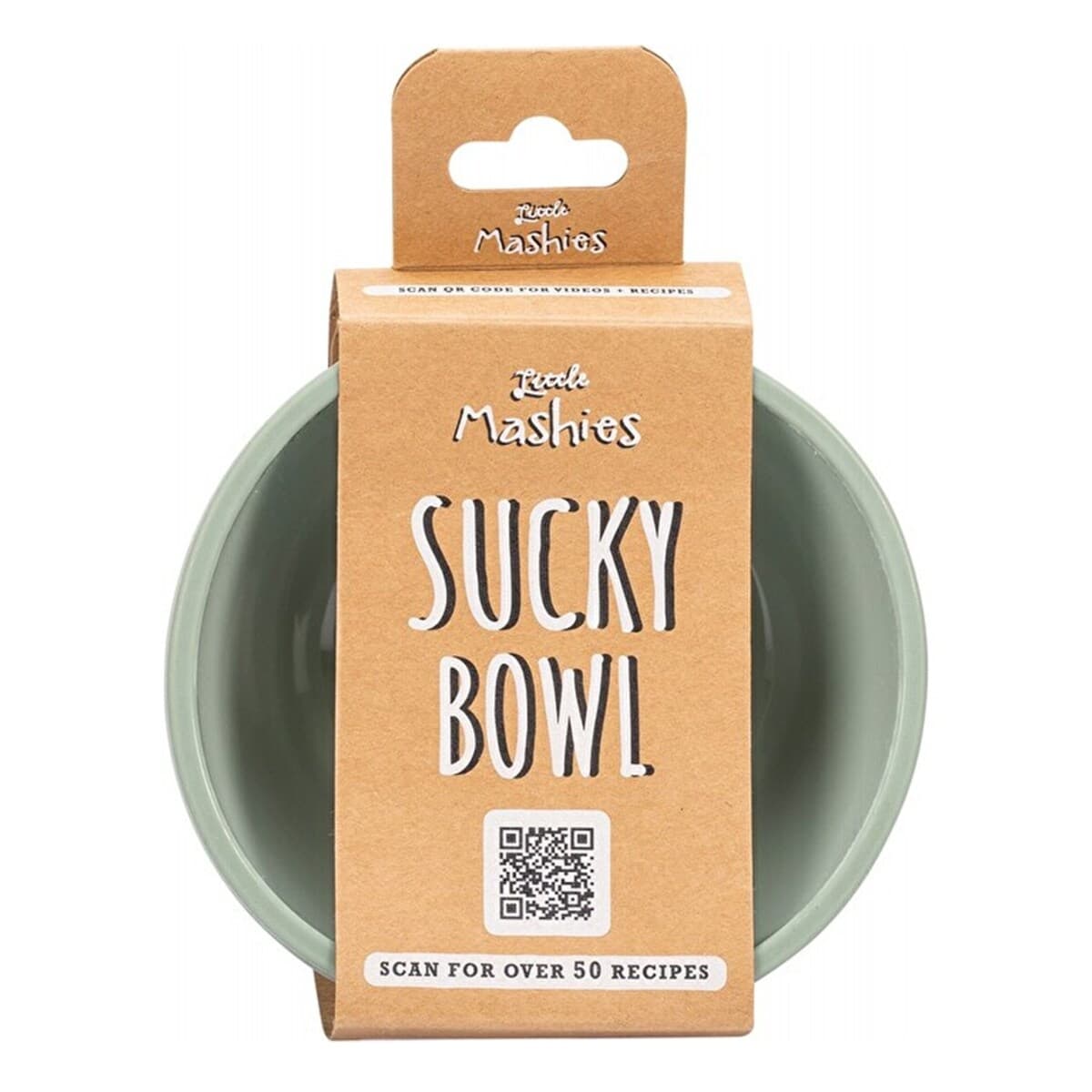 Little Mashies Silicone Sucky Bowl Olive