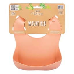 Little Mashies Silicone Washy Bib Blush Pink