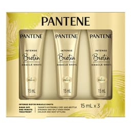 Pantene Intense Hair Treatment Shots Biotin Repair For Dry Hair 3 X 15Ml