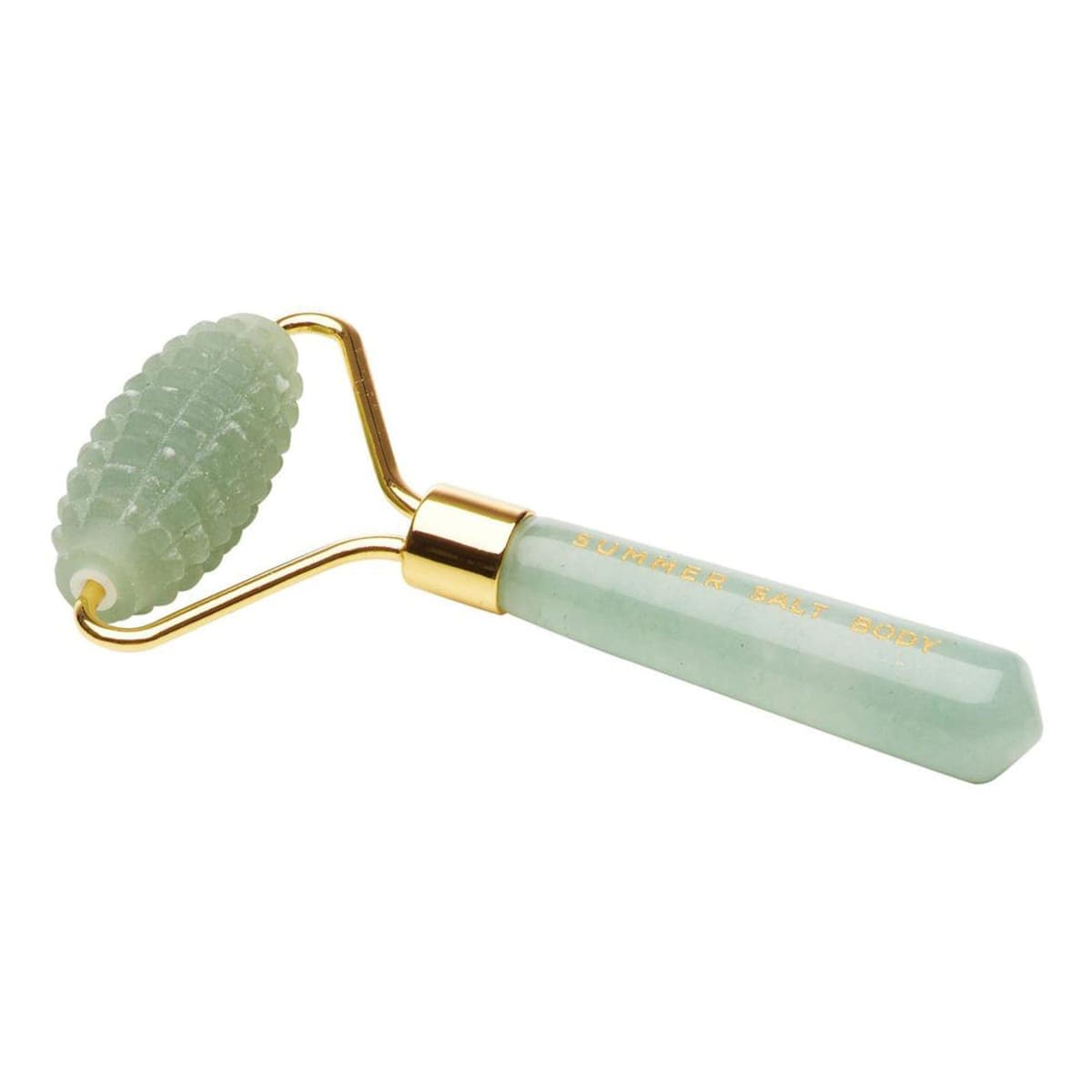 Summer Salt Body Spiky Crystal Facial Roller Green Jade