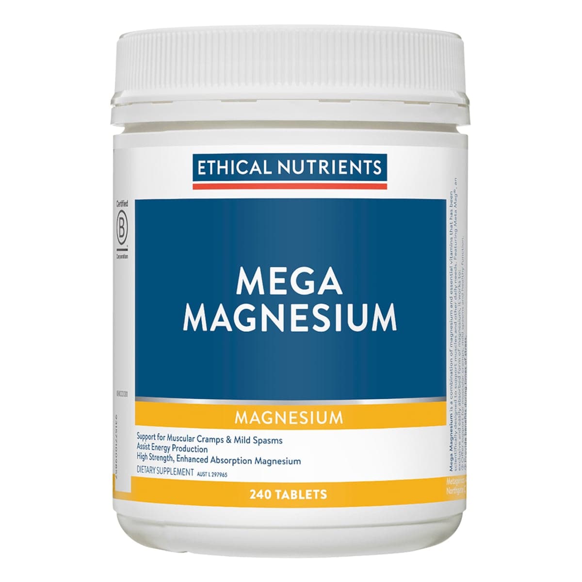 Ethical Nutrients Mega Magnesium 240 Tablets